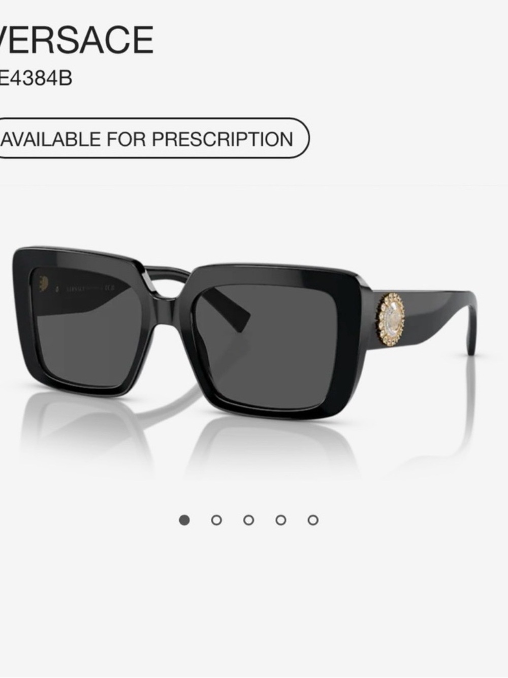 Versace Black Sunglasses